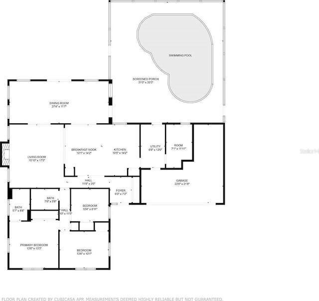 210 Lake Hobbs Rd, Lutz, FL 33548 - view of property floor plan