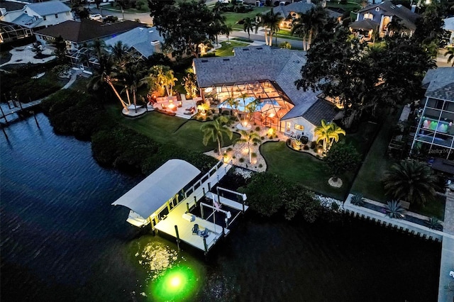 6605 Seabird Way, Apollo Beach, FL 33572 - aerial overview of property's location featuring a nearby body of water