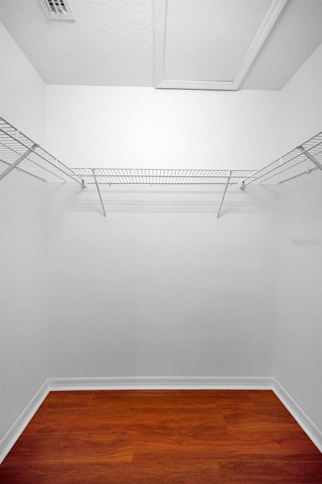 3612 Covington Dr, Holiday, FL 34691 - walk in closet with wood finished floors
