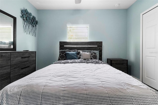 317 Royal Bonnet Dr, Apollo Beach, FL 33572 - bedroom featuring multiple windows and a ceiling fan