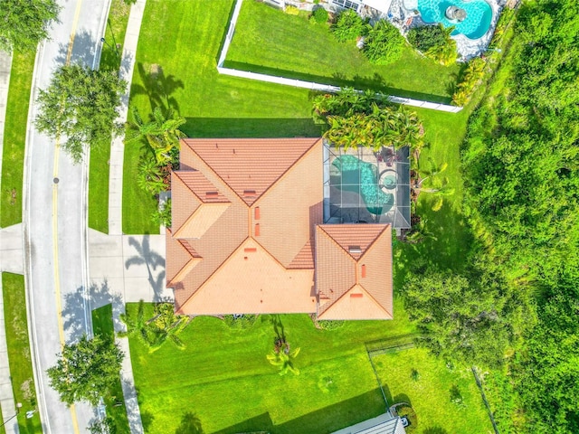 317 Royal Bonnet Dr, Apollo Beach, FL 33572 - bird's eye view of a pool area