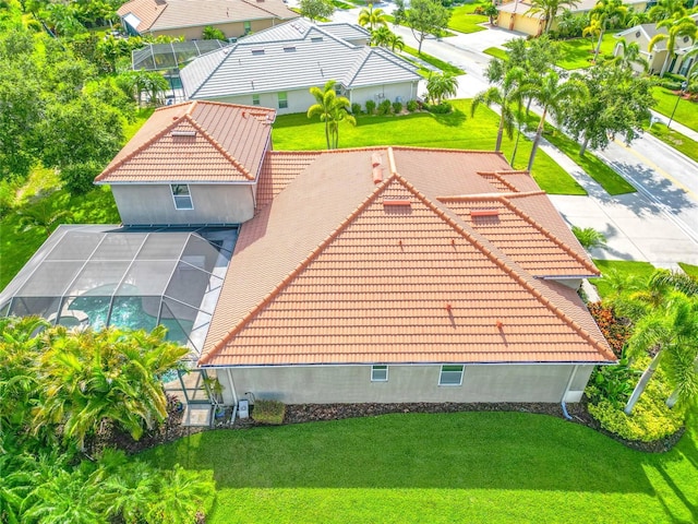 317 Royal Bonnet Dr, Apollo Beach, FL 33572 - aerial view of property and surrounding area featuring a pool