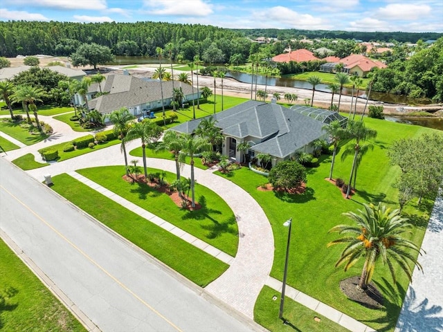 4521 Cheval Blvd, Lutz, FL 33558 - aerial view of residential area featuring a nearby body of water