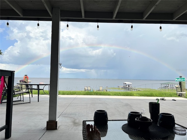 4119 Chambers St, Lake Wales, FL 33898 - view of patio / terrace with a water view