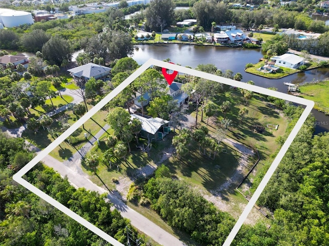 4915 S Rd, New Port Richey, FL 34652 - view of property location with property parcel outlined and nearby suburban area