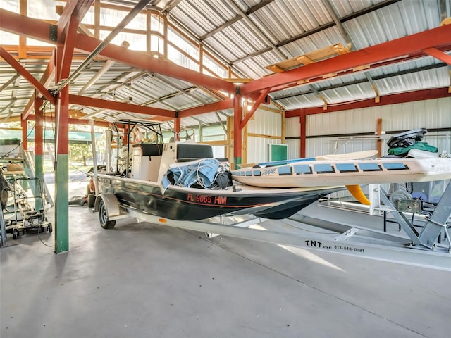 4915 S Rd, New Port Richey, FL 34652 - garage featuring metal wall
