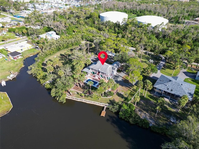 4915 S Rd, New Port Richey, FL 34652 - aerial overview of property's location featuring a large body of water