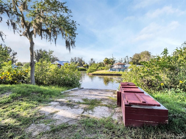 4915 S Rd, New Port Richey, FL 34652 - dock area featuring a boat ramp and a water view