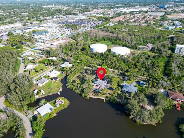 4915 S Rd, New Port Richey, FL 34652 - aerial view of property and surrounding area featuring a large body of water