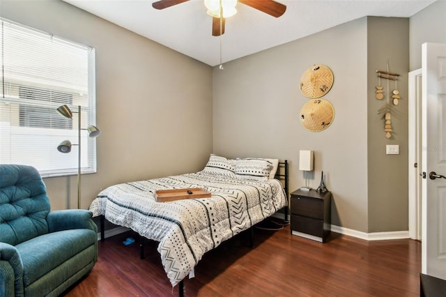 2009 Raven Manor Dr, Dover, FL 33527 - bedroom featuring wood finished floors and a ceiling fan