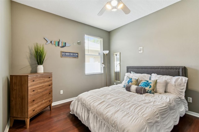 2009 Raven Manor Dr, Dover, FL 33527 - bedroom featuring wood finished floors and ceiling fan