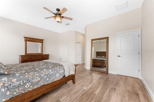 2702 Rogers Ranch Rd, Lithia, FL 33547 - bedroom featuring wood finished floors, a closet, and a ceiling fan