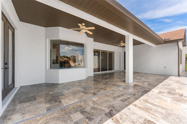 2702 Rogers Ranch Rd, Lithia, FL 33547 - view of patio / terrace with ceiling fan