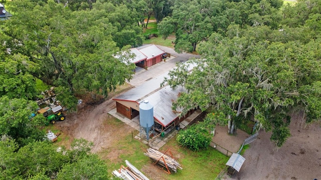 2702 Rogers Ranch Rd, Lithia, FL 33547 - aerial view of property and surrounding area with a heavily wooded area