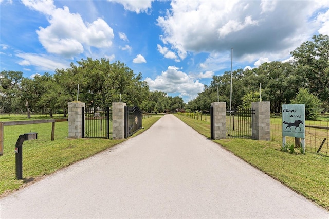 2702 Rogers Ranch Rd, Lithia, FL 33547 - view of street featuring a gate