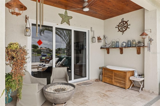 17001 NW 20th St, Pembroke Pines, FL 33028 - view of patio / terrace featuring ceiling fan