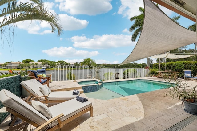 17001 NW 20th St, Pembroke Pines, FL 33028 - view of swimming pool with a patio area and a pool with connected hot tub