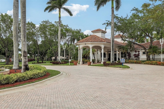 17001 NW 20th St, Pembroke Pines, FL 33028 - view of property's community with curved driveway