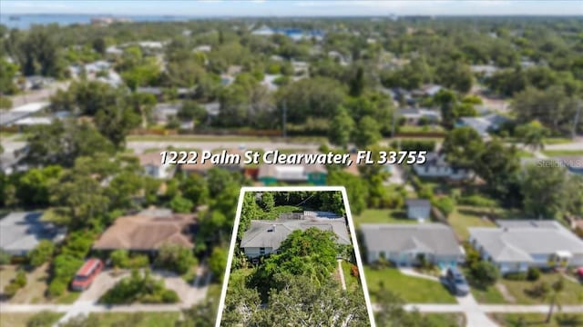 1222 Palm St, Clearwater, FL 33755 - aerial view of residential area