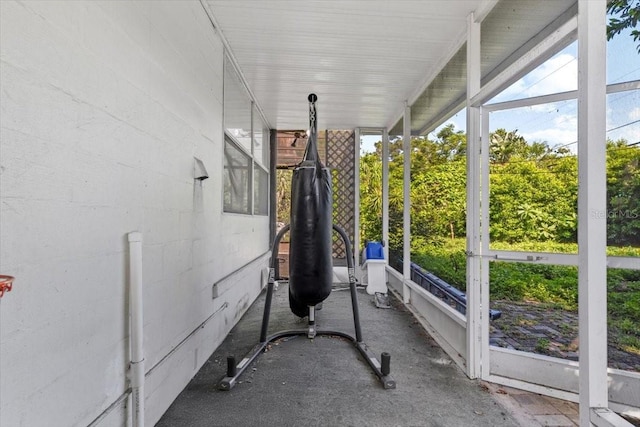 1222 Palm St, Clearwater, FL 33755 - unfurnished sunroom featuring healthy amount of natural light