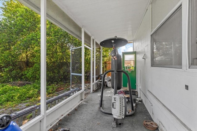1222 Palm St, Clearwater, FL 33755 - view of unfurnished sunroom