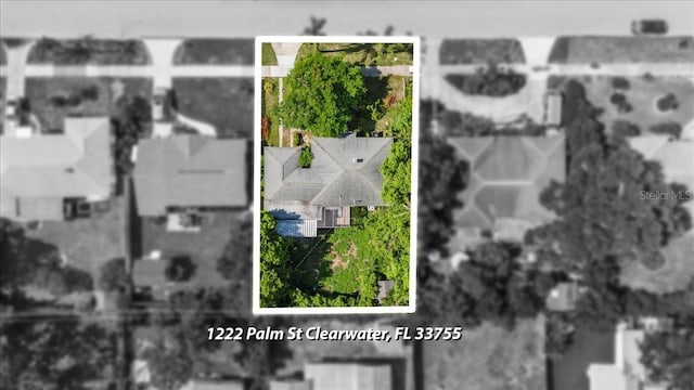 1222 Palm St, Clearwater, FL 33755 - aerial view of residential area