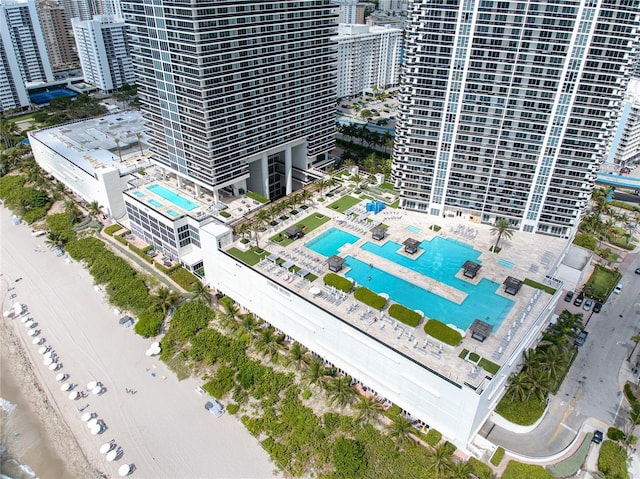 1850 S Ocean Dr Unit 1904, Hallandale Beach, FL 33009 - bird's eye view of a pool area