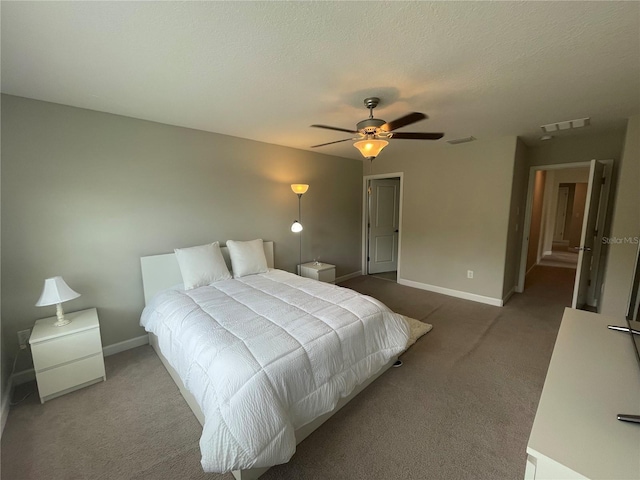 1596 Ludington Ave, Wesley Chapel, FL 33543 - carpeted bedroom featuring baseboards and a ceiling fan
