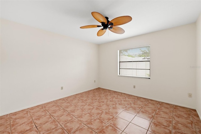 5217 29th Ave S, Gulfport, FL 33707 - empty room featuring ceiling fan and light tile patterned floors