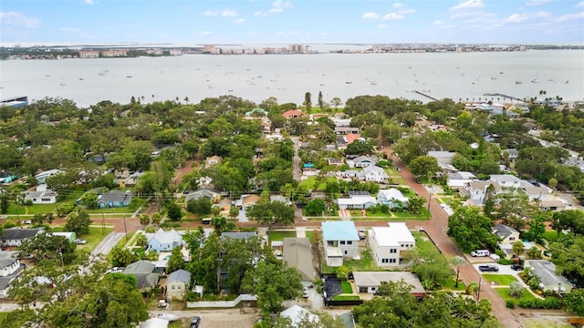 5217 29th Ave S, Gulfport, FL 33707 - aerial overview of property's location featuring nearby suburban area and a nearby body of water