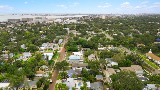 5217 29th Ave S, Gulfport, FL 33707 - aerial overview of property's location featuring nearby suburban area and a large body of water