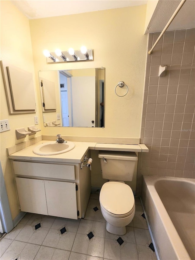 6620 121st Ave Unit 1, Largo, FL 33773 - bathroom with vanity, tile patterned flooring, and shower / washtub combination