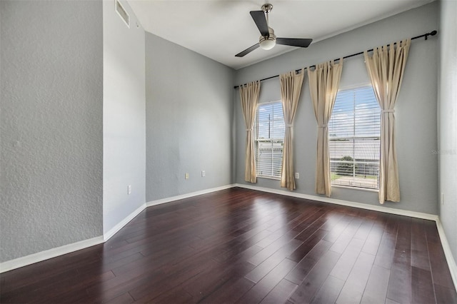 501 S Moody Ave Unit 1134, Tampa, FL 33609 - spare room with a ceiling fan, wood finished floors, and a textured wall