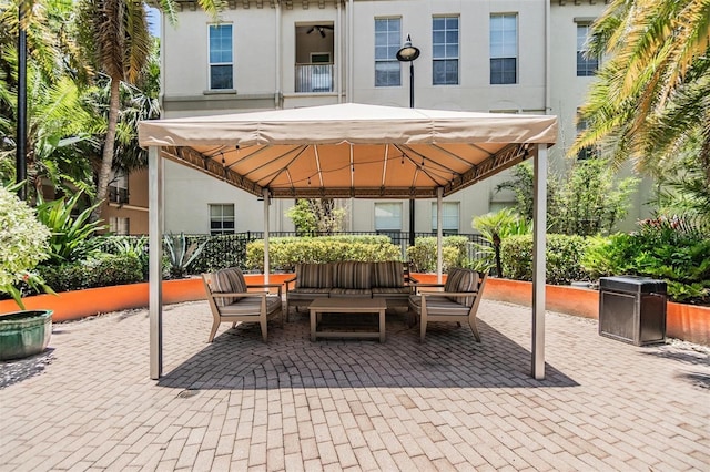 501 S Moody Ave Unit 1134, Tampa, FL 33609 - view of patio / terrace featuring a gazebo and outdoor lounge area