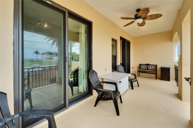 6412 Mayra Shores Ln, Apollo Beach, FL 33572 - sunroom / solarium with ceiling fan
