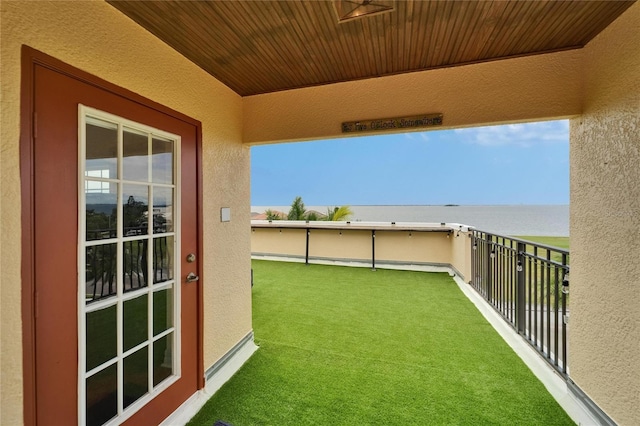 6412 Mayra Shores Ln, Apollo Beach, FL 33572 - balcony with a water view