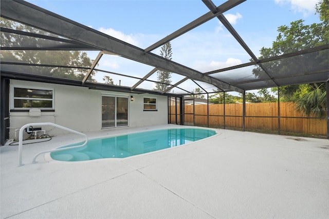 8256 Lark St, Seminole, FL 33777 - view of swimming pool with a patio and a lanai