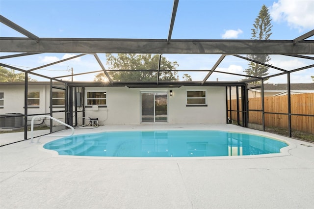 8256 Lark St, Seminole, FL 33777 - view of pool with a patio and a lanai