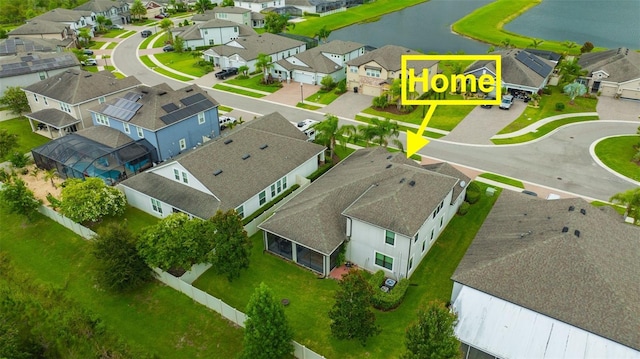 18125 Roseate Dr, Lutz, FL 33558 - aerial view of residential area featuring a large body of water