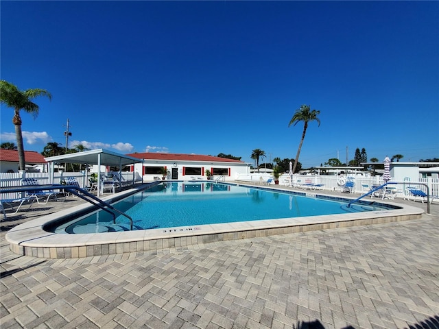 10181 44th Way N Unit 2, Pinellas Park, FL 33782 - community pool featuring a patio