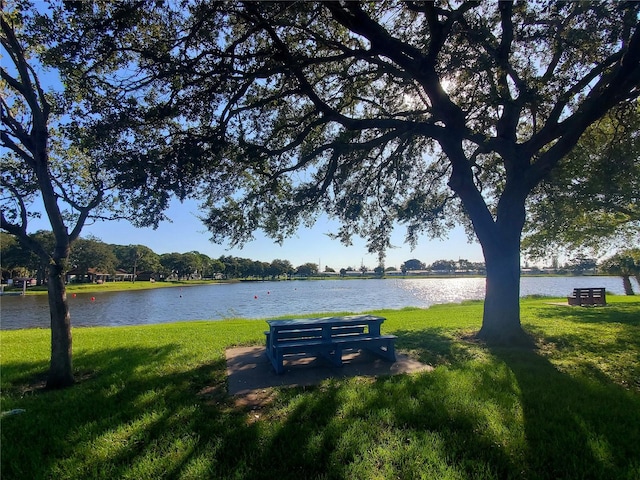 10181 44th Way N Unit 2, Pinellas Park, FL 33782 - view of community with a yard and a water view