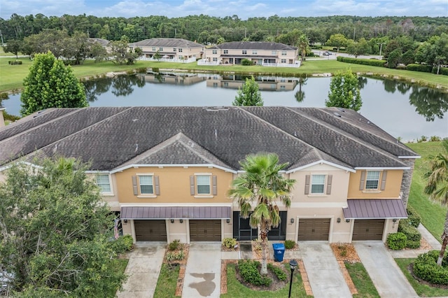 12039 Greengate Dr, Hudson, FL 34669 - view from above of property with a nearby body of water