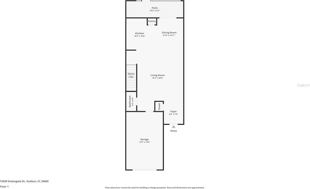12039 Greengate Dr, Hudson, FL 34669 - view of property floor plan