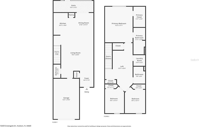 12039 Greengate Dr, Hudson, FL 34669 - view of property floor plan
