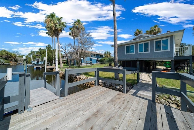 12046 W Gulf Breeze Ct, Crystal River, FL 34429 - dock featuring a water view