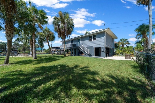 12046 W Gulf Breeze Ct, Crystal River, FL 34429 - back of property featuring stairway