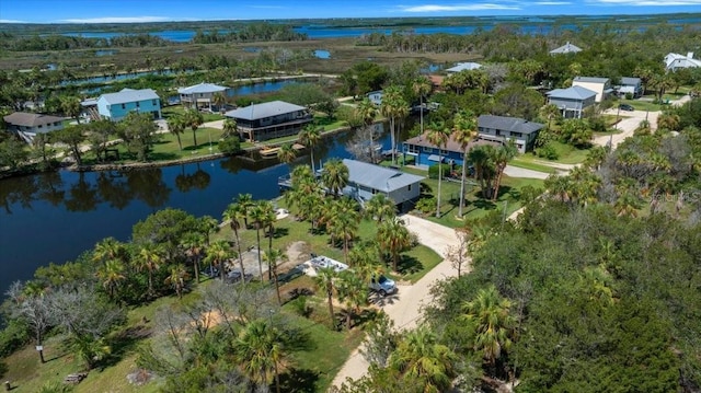 12046 W Gulf Breeze Ct, Crystal River, FL 34429 - aerial view of residential area with a nearby body of water