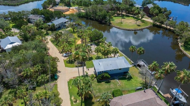 12046 W Gulf Breeze Ct, Crystal River, FL 34429 - aerial view of property and surrounding area with a nearby body of water