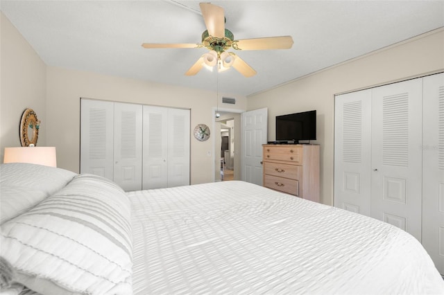 1370 Heather Ridge Blvd Unit 105, Dunedin, FL 34698 - bedroom with a ceiling fan