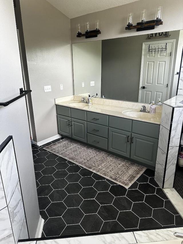 10080 SE 69th Ter, Belleview, FL 34420 - full bath featuring double vanity and baseboards